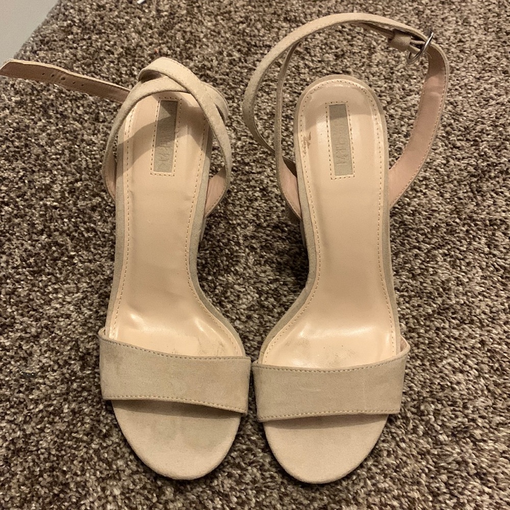 Nude Heeled Sandals